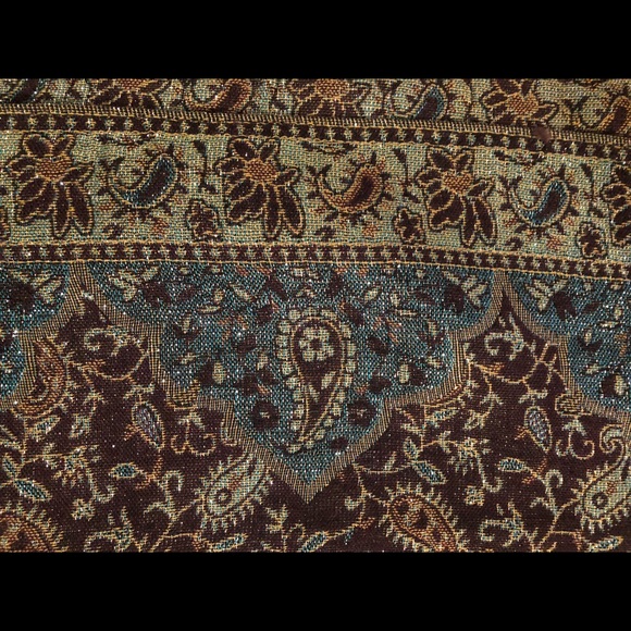 Maroon / Teal Pashmina - Picture 2 of 6